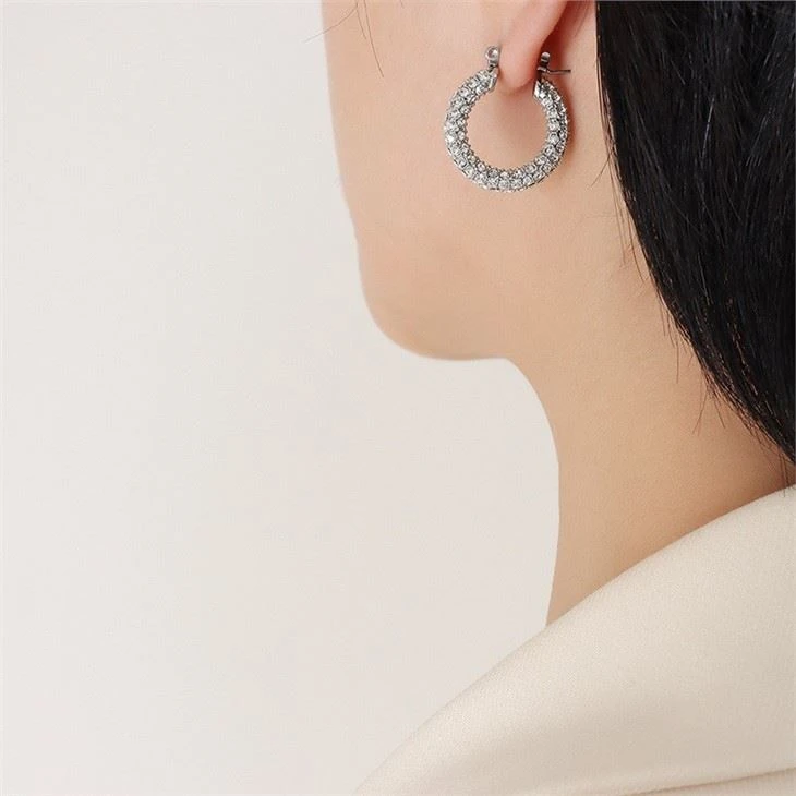 micro pave hoops