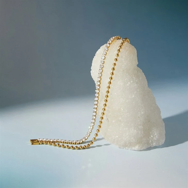 CZ Bead Tennis Bracelet price