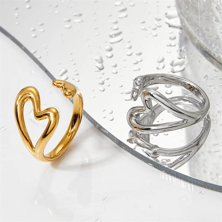 Double Heart Open Ring manufacturers