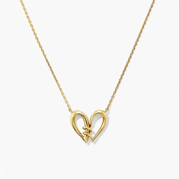 Knotted Heart Pendant Necklace manufacturers
