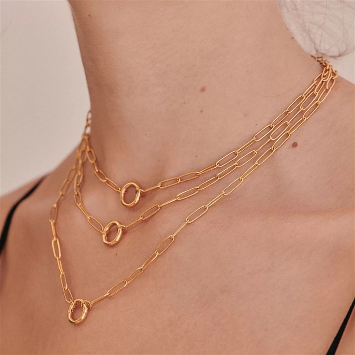 Paperclip Chain Charm Necklace