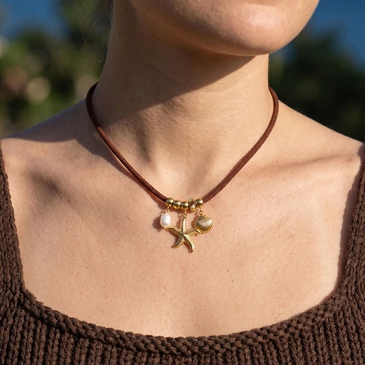 Retro Boho Starfish pärlikee
