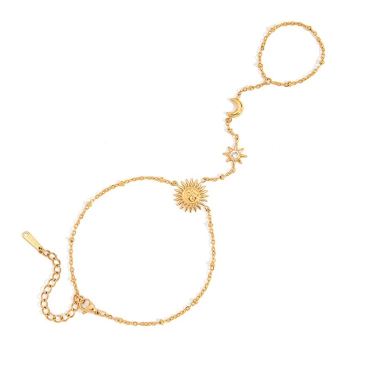 Sun And Moon Star Finger Bracelet price