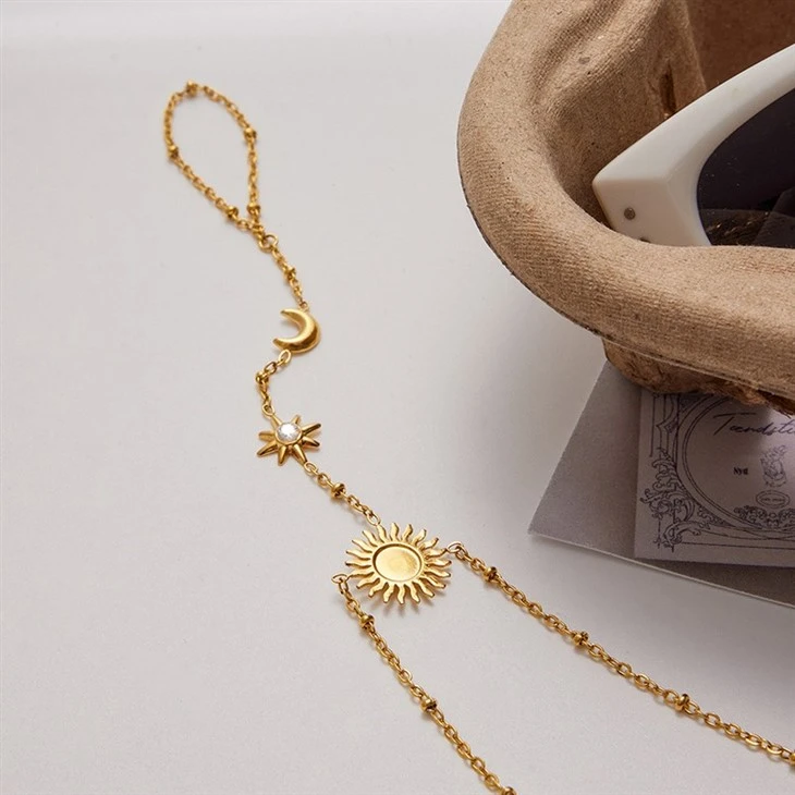 Sun And Moon Star Finger Bracelet high quality