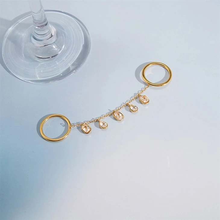 Tassel Linked Finger Rings price