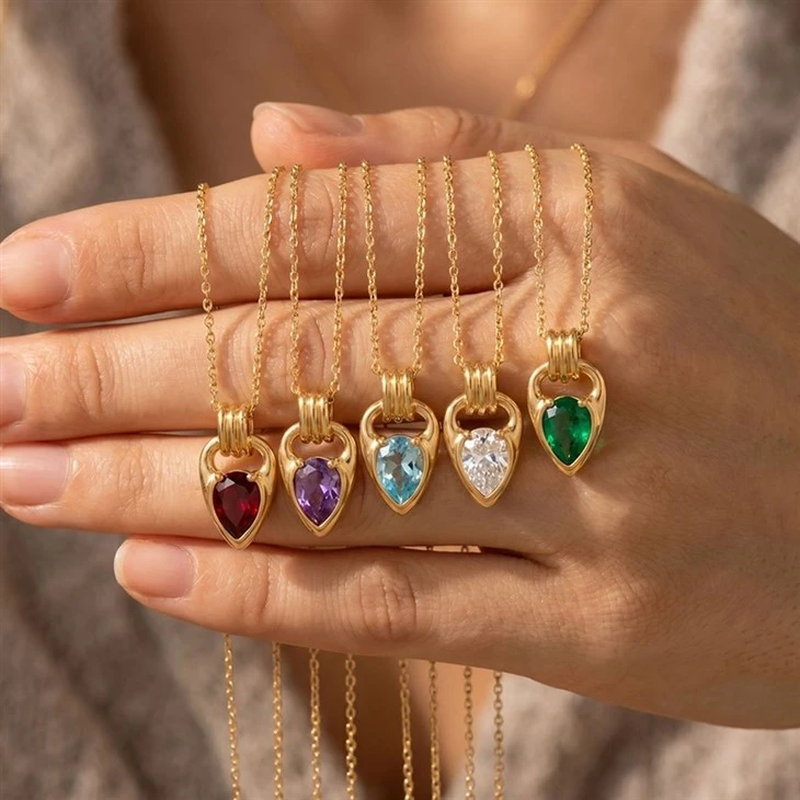 Teardrop Horsebit Necklace factory